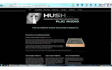 RJC Audio website built by Internet Image, Kettering